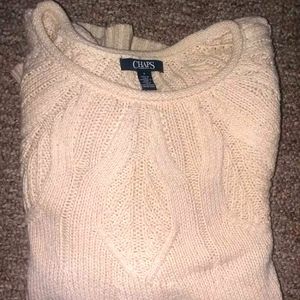 Women's Chaps Ivory Sweater - Size M
